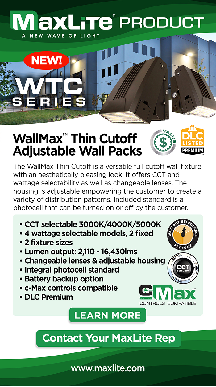 WallMax Thin Cutoff Adjustable Wall Packs