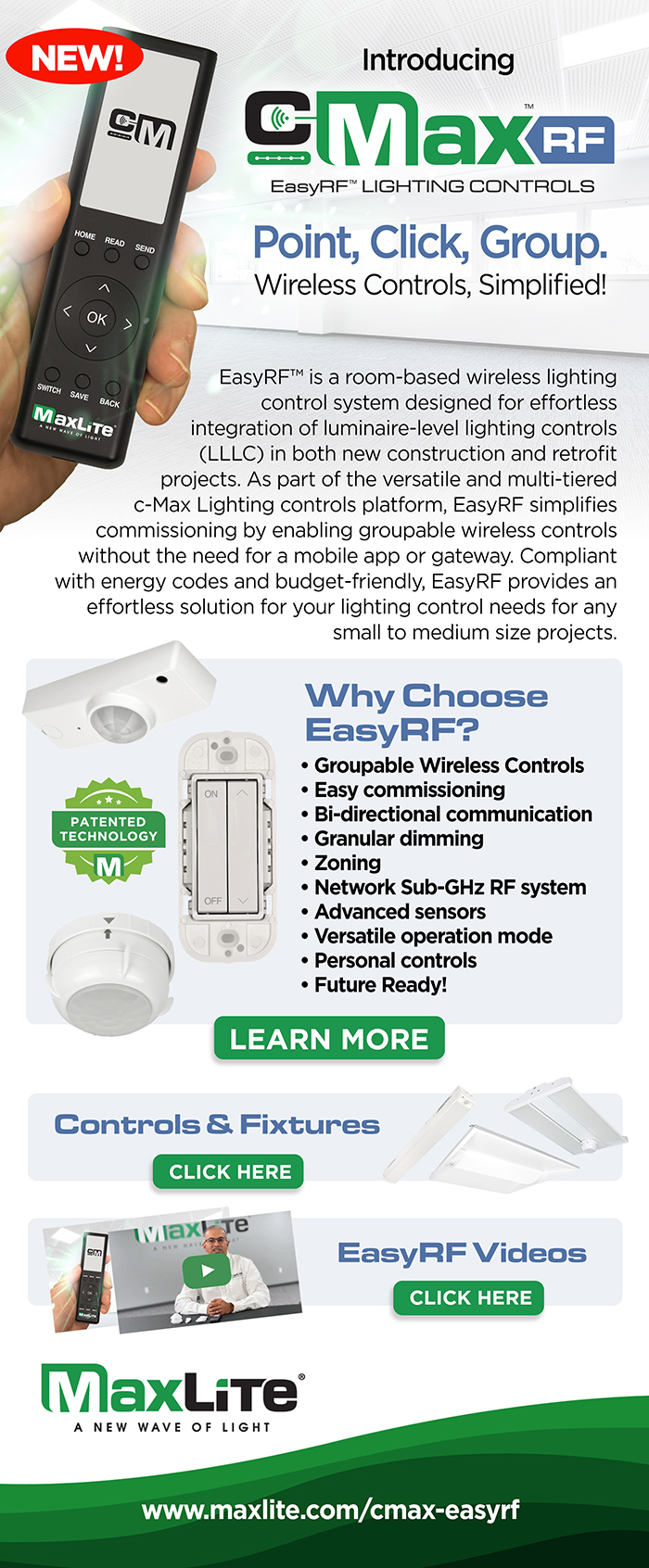 c-Max EasyRF Lighting Controls 