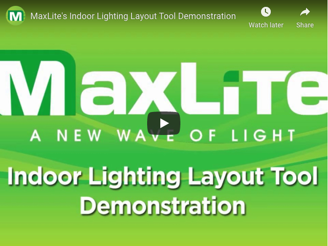 maxlite lighting layout